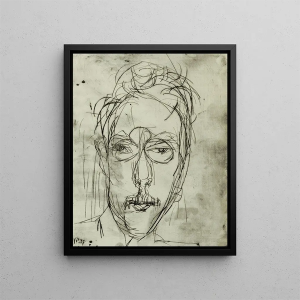 Portrait Schaeffer I - Albert Müller — kehystetty taideteos seinällä