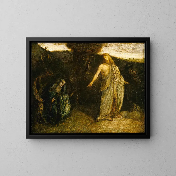 Le Christ apparaissant à Marie - Albert Pinkham Ryder — kehystetty taideteos seinällä