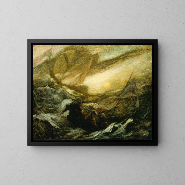 Le Vaisseau fantôme - Albert Pinkham Ryder — kehystetty taideteos seinällä