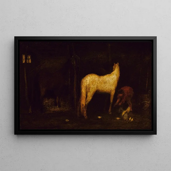 Sillanpäässä - Albert Pinkham Ryder — kehystetty taideteos seinällä