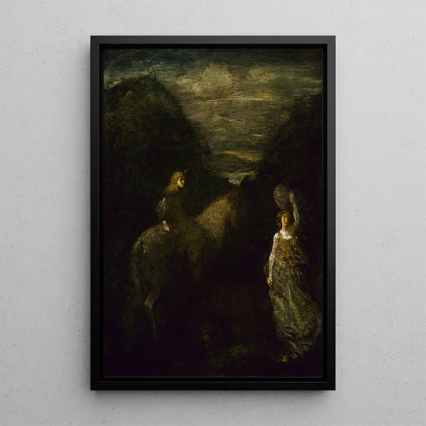 Maalauksen jäljennös Le Roi Cophetua et la jeune mendiante - Albert Pinkham Ryder