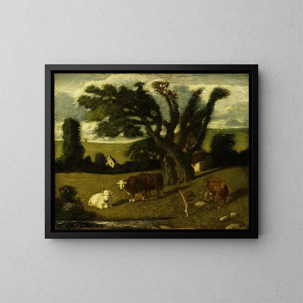 Étude pastorale - Albert Pinkham Ryder — kehystetty taideteos seinällä