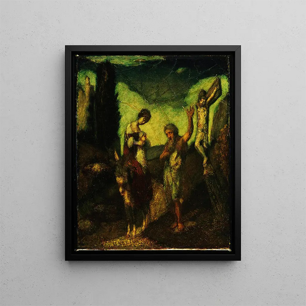 Ristin historia - Albert Pinkham Ryder — kehystetty taideteos seinällä