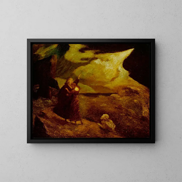 La Tempête - Albert Pinkham Ryder — kehystetty taideteos seinällä
