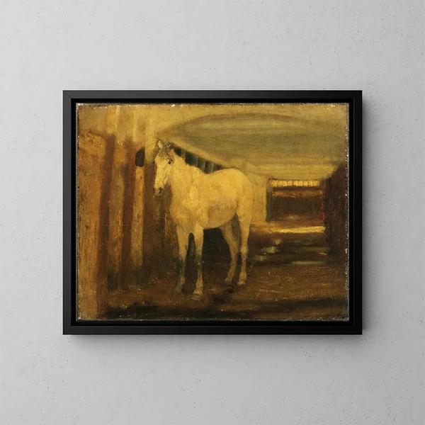 Le Cheval blanc - Albert Pinkham Ryder — kehystetty taideteos seinällä