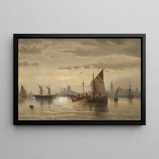 Albert Rieger - Segelschiffe Vor Venedig.webp