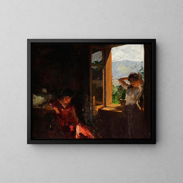 Promenade de l'après-midi - Albert Ritzberger — kehystetty taideteos seinällä