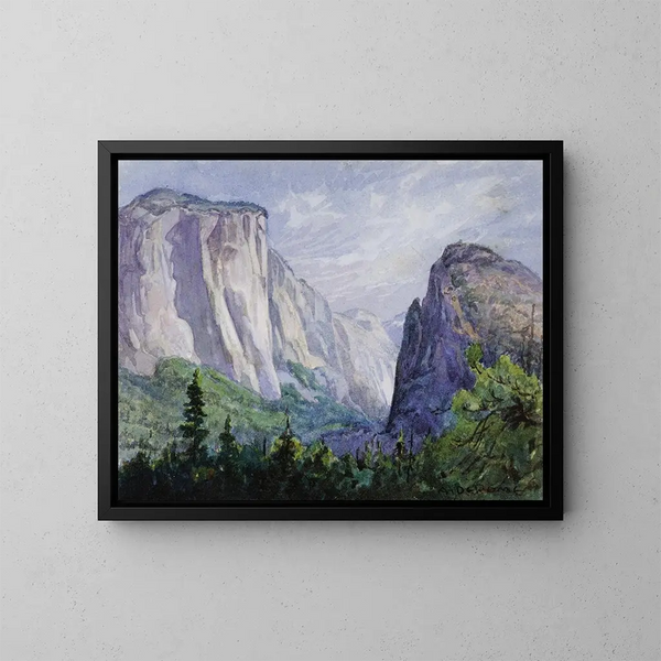 Yosemite vanhasta Inspiration Roadista - Albert Thomas de Rome — kehystetty taideteos seinällä
