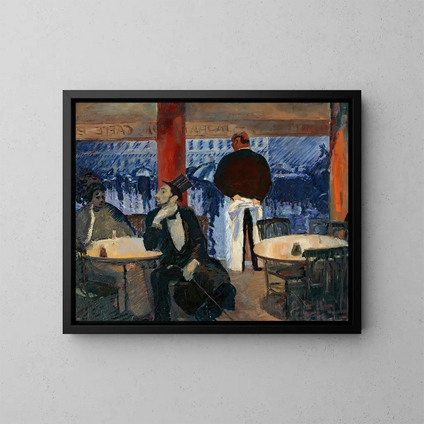 Café parisien - Albert Weisgerber — kehystetty taideteos seinällä