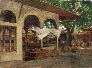 Alberto Pasini - Istanbul under a Portico in Beykoz.webp