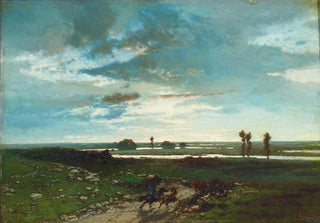 Alberto Pasini - Verso sera Wild Horses by a River.webp