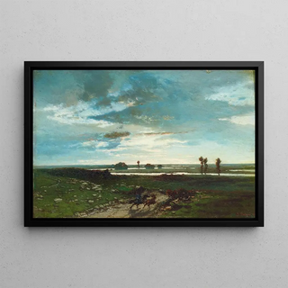 Alberto Pasini - Verso sera Wild Horses by a River.webp