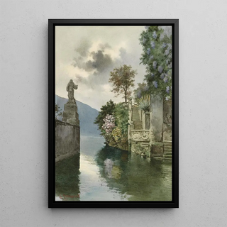 Alberto Prosdocimi - Steintreppe zum Seeufer.webp