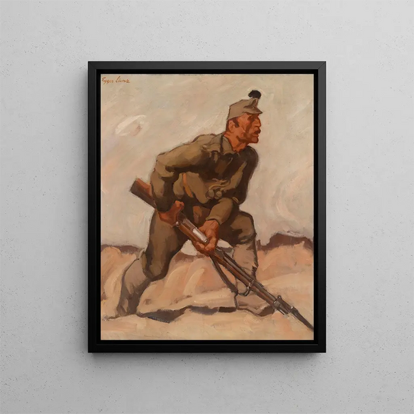 Trésors impériaux - Albin Egger-Lienz — kehystetty taideteos seinällä