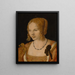 Portrait d'une jeune femme vénitienne - Albrecht Dürer — kehystetty taideteos seinällä