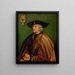 Portrait de Maximilien Ier - Albrecht Dürer — kehystetty taideteos seinällä