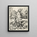 Le fils prodigue - Albrecht Dürer — kehystetty taideteos seinällä