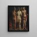 Venus ja Kolme Gratiaa - Albrecht Dürer — kehystetty taideteos seinällä