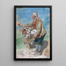 Maalauksen jäljennös Alkeste Campriani - Muistoesineiden myyjä Monteverginen luostarissa