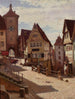 Am Plänlein à Rothenburg - Aleksander Gierymski — näkymä teoksesta