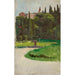 Maalauksen jäljennös Esquisse de la Villa d'Este à Tivoli - Aleksander Gierymski