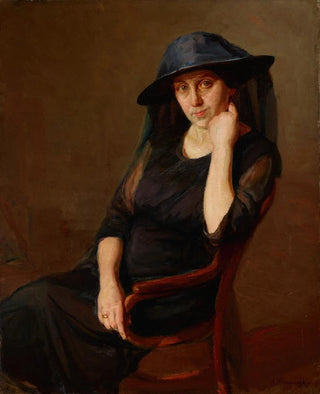 Aleksander Krawczyk - Portrait of Mrs K Artists Wife.webp