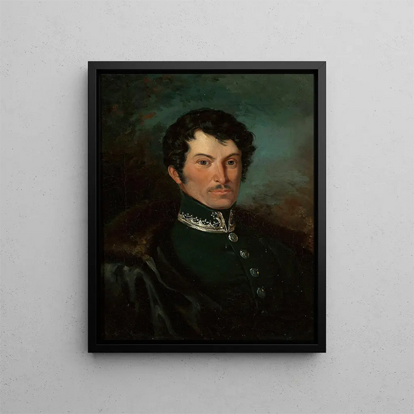 Friedrich Christoph Dietrichin muotokuvasta - Aleksander Ludwik Molinari — kehystetty taideteos seinällä