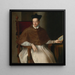 Portrait d'un clerc - Alessandro Allori — kehystetty taideteos seinällä
