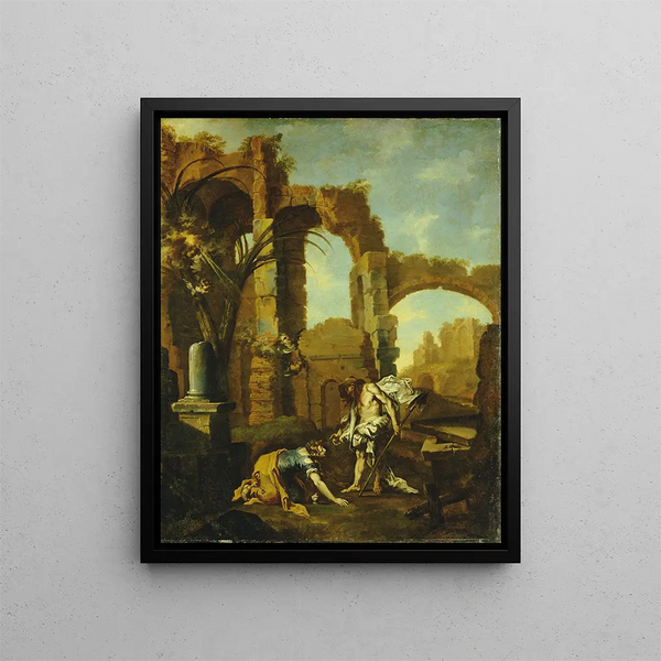Noli Me Tangere - Alessandro Magnasco — kehystetty taideteos seinällä