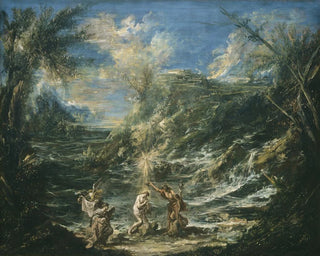 Le Baptême du Christ - Alessandro Magnasco — näkymä teoksesta