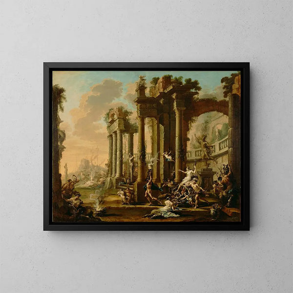 Le Triomphe de Vénus - Alessandro Magnasco — kehystetty taideteos seinällä