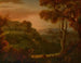 "Une vallée près de Matlock, Derbyshire" - Alexander Cozens — näkymä teoksesta