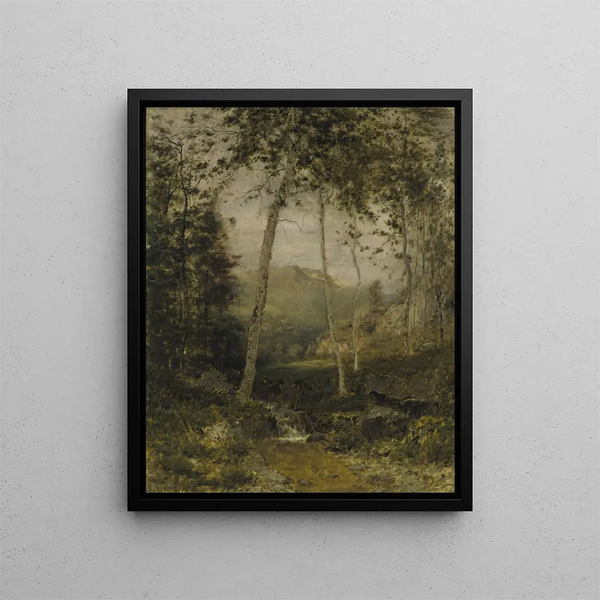 Vallée de Keene - Alexander Helwig Wyant — kehystetty taideteos seinällä