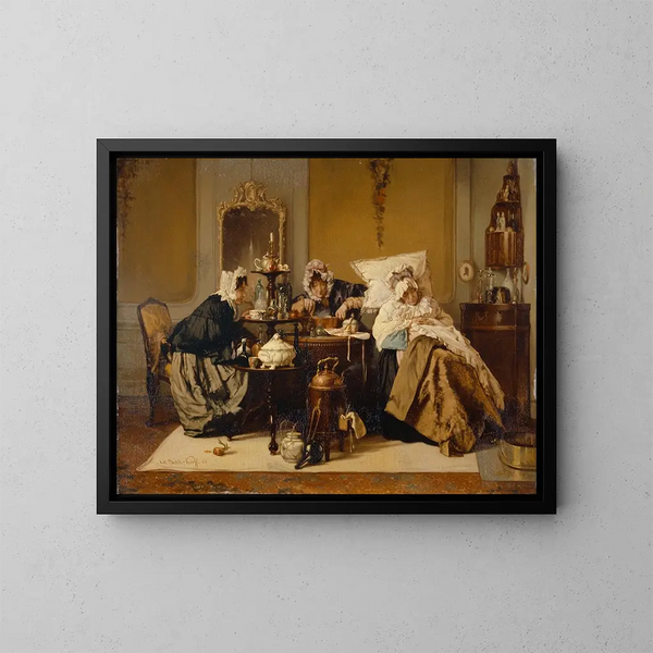 La Femme malade - Alexander Hugo Bakker Korff — kehystetty taideteos seinällä