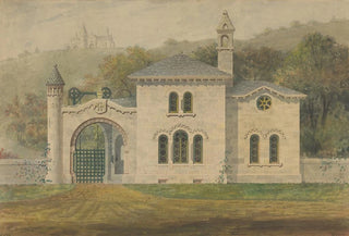 Alexander Jackson Davis - Gate Lodge for Amos G Hull Newburgh New York front elevation.webp