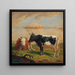 Vaches dans le pâturage - Alexander Johann Dallinger von Dalling — kehystetty taideteos seinällä