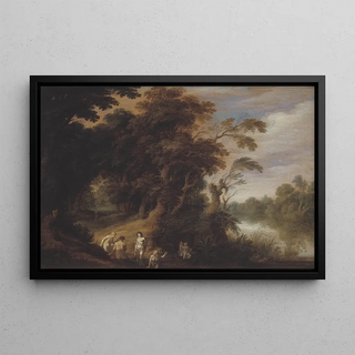 Alexander Keirincx - Wooded Landscape with Bathing Nymps.webp