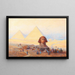 Le Sphinx devant les pyramids de Gizeh - Alexander Kircher — kehystetty taideteos seinällä