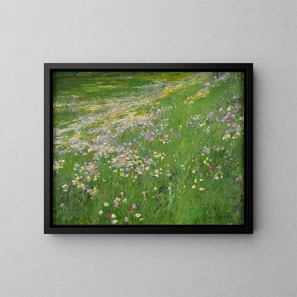 Prairie de fleurs près de Weling - Alexander Koester — kehystetty taideteos seinällä