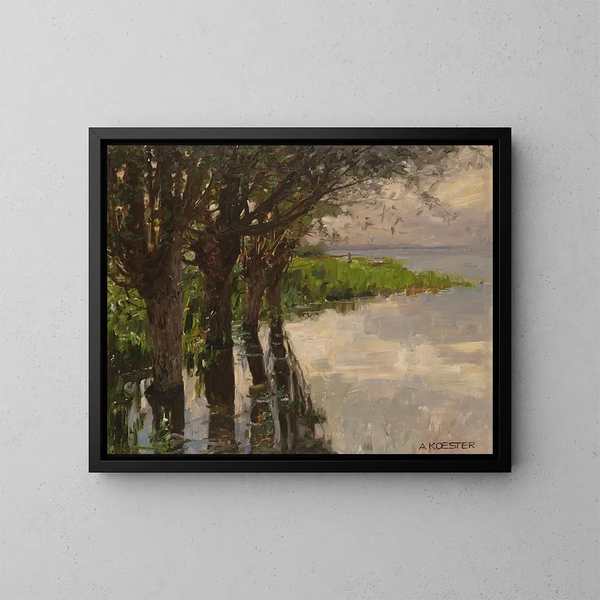 Reichenau, Weiden am See, soleil - Alexander Koester — kehystetty taideteos seinällä