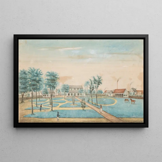 Alexander Ludwich Brockmann - Gezicht op de suikerplantage Catharina Sophia.webp