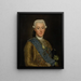Ruotsin kuningas Gustav III - Alexander Roslin — kehystetty taideteos seinällä