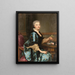 Portrait de Marguerite de Conzié - Alexander Roslin — kehystetty taideteos seinällä