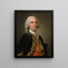 Portrait d'un cavalier - Alexander Roslin — kehystetty taideteos seinällä