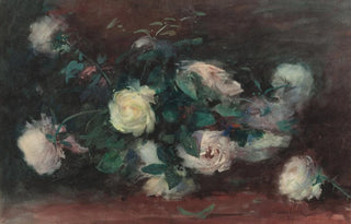 Alexander Theobald Van Laer - Still Life with White Roses.webp