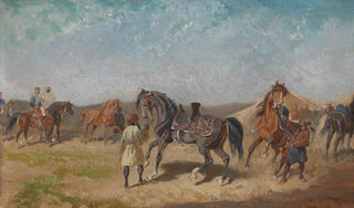 Alexander Von Bensa - Nordafrikanisches Reiterlager.webp