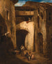 Cour italienne - Alexandre-Gabriel Decamps — näkymä teoksesta