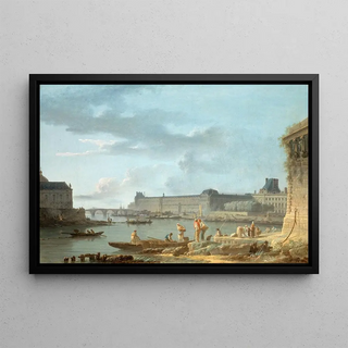 AlexandreJean Nol - Le Pont Royal et le Louvre vus du terreplein du PontNeuf.webp
