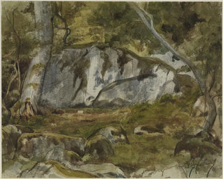 Alexandre Cabanel - Forest with boulders.webp