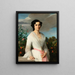 Muotokuva Mademoiselle Louise Mars - Alexandre Cabanel — kehystetty taideteos seinällä